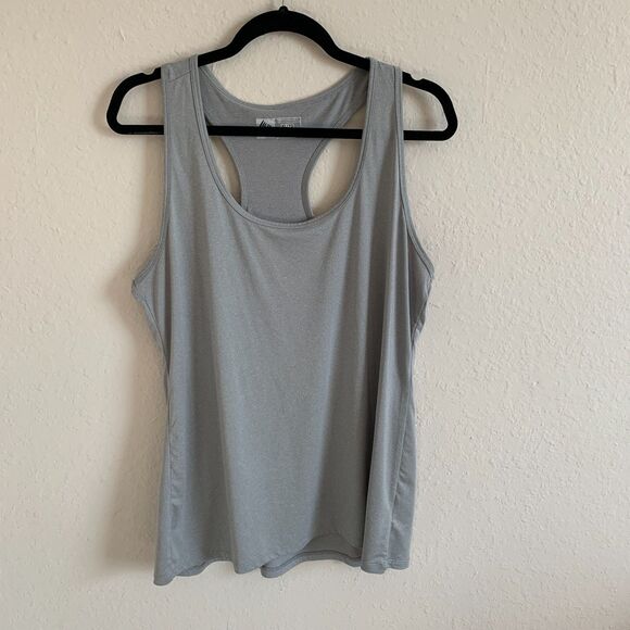 RBX Women's XL Performance Athletic Running Racerback Tank Top Light Grey - Picture 1 of 5